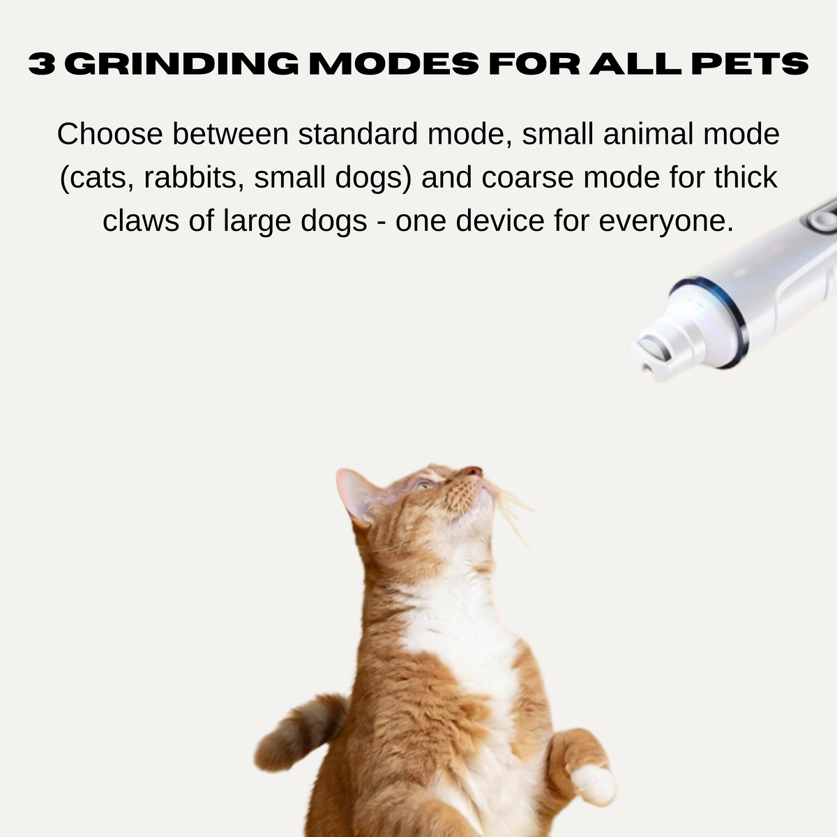 Rechargeable LED Pet Nail Grinder